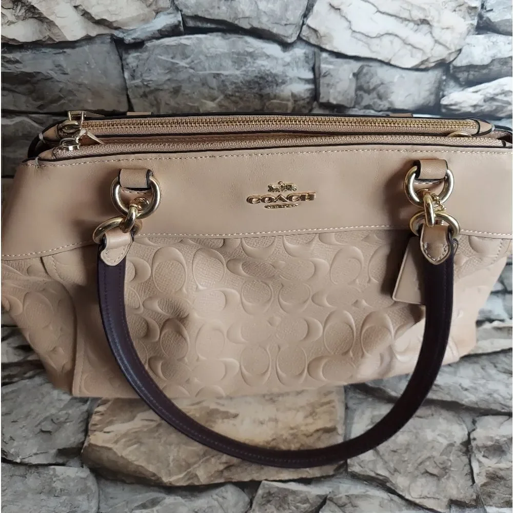 BROOKE CARRYALL IN SIGNATURE LEATHER (COACH F25952)